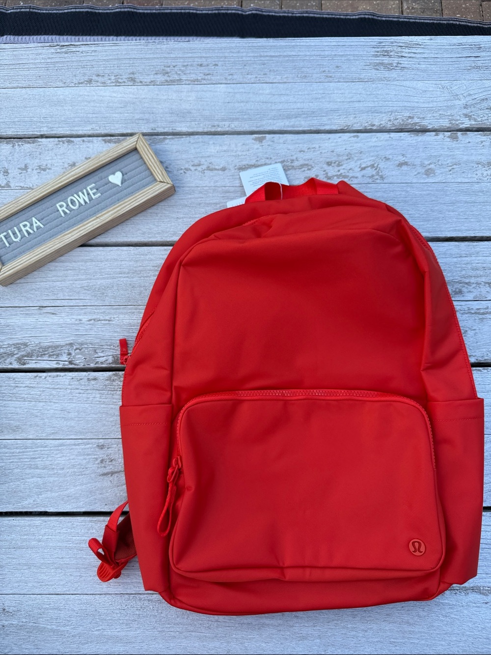 Lululemon Everywhere Backpack 22L Cherry Ember/Wacky Khaki NWT ❤️🎒